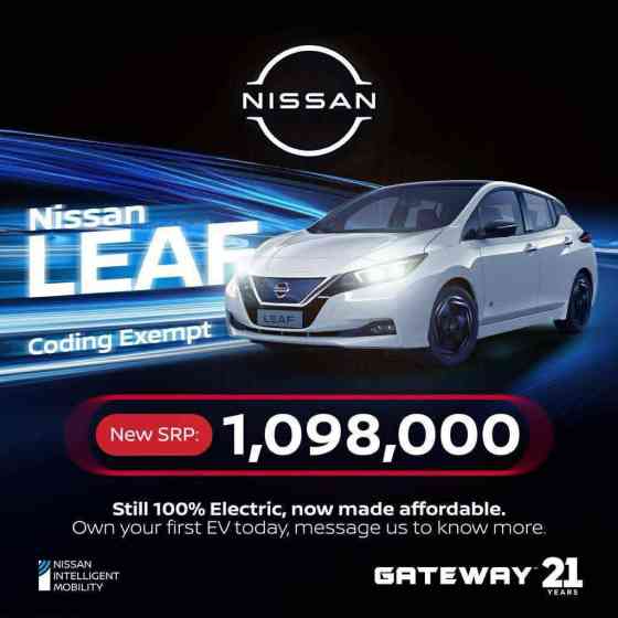 Shock price drop: Nissan Leaf now only retails for Php1.098M image