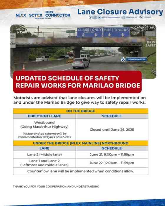 New Marilao Bridge offered by NLEX amid repeated incidents image