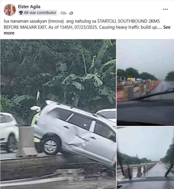 Motorists alarmed: Is SLEX now a dangerous expressway? image