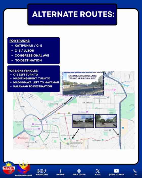 MMDA announces 2025 SONA rerouting plan image
