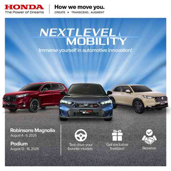 Check out Honda's e:HEV hybrids this August at Robinson's Magnolia, The Podium image