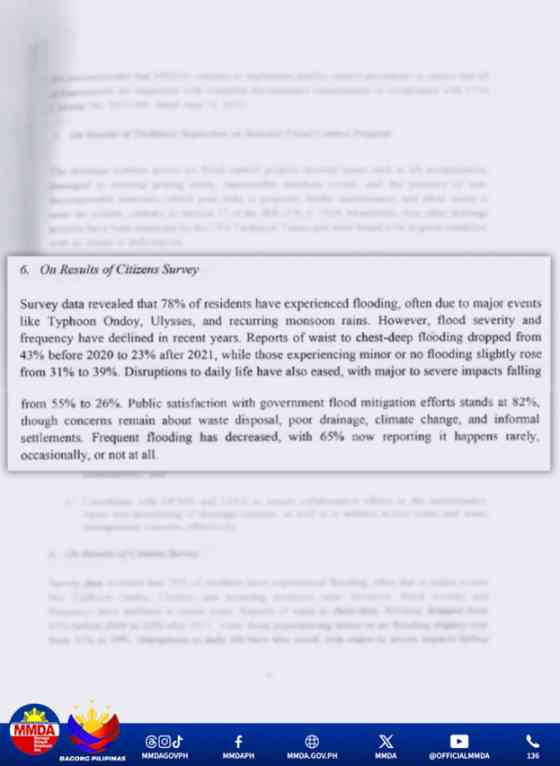 MMDA&rsquo;s flood control projects pass COA audit image