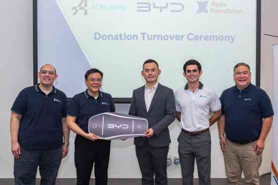 Ayala Foundation receives BYD vehicles for faster disaster response image