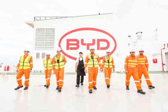 BYD's dedicated RoRo completes maiden voyage, delivers 1,500+ NEVs to PH image