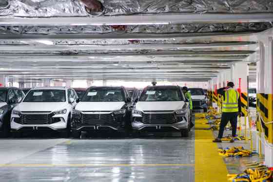 BYD's dedicated RoRo completes maiden voyage, delivers 1,500+ NEVs to PH image