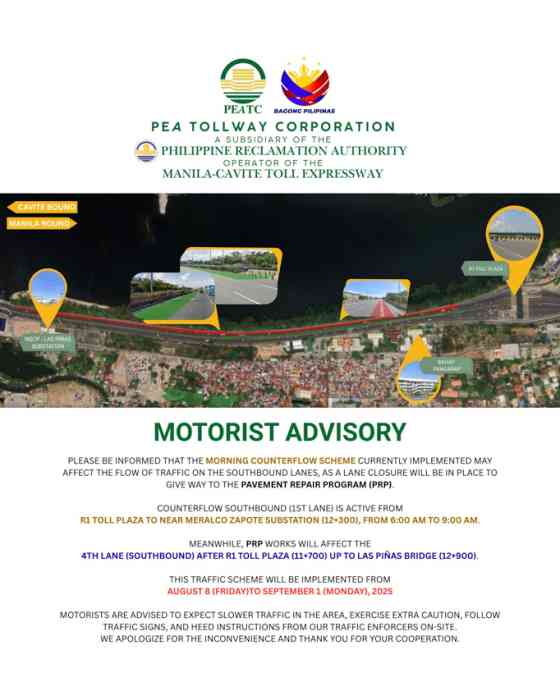 CAVITEX announce counterflow scheme from Aug. 8 to Sept. 1 image