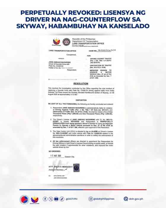 Skyway counterflow: driver admitted he was intoxicated image