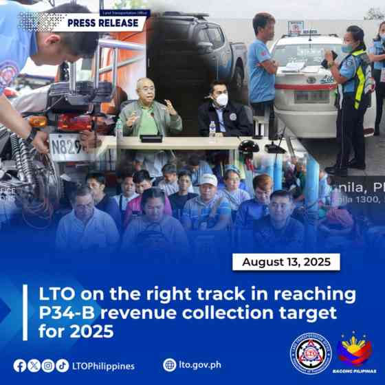 Hitting PHP 34B: LTO reports revenue collection right on track image