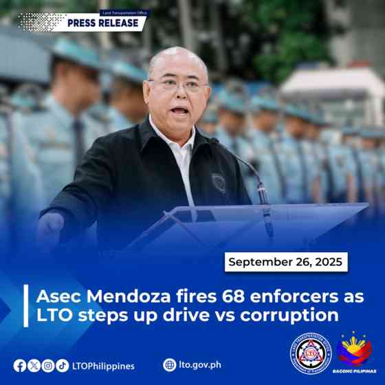 Netizens big help in exposing corruption as LTO sacks 68 enforcers image