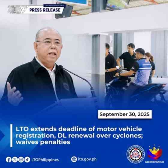 September registration and DL expirations to get extension from LTO image