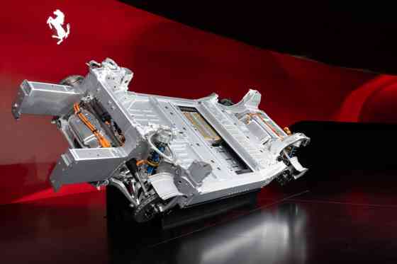 Elettrica: Ferrari reveals chassis of its first-ever EV image