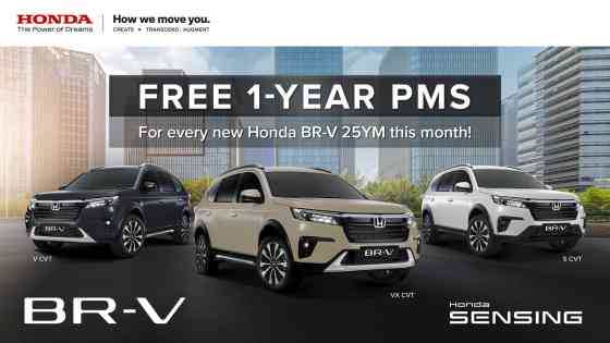 Buy a brand new Honda BR-V, get free 1-year PMS image
