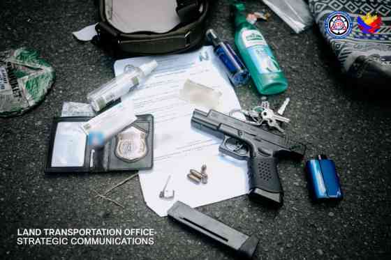 Driver impersonating to be a police, caught by LTO Chief image