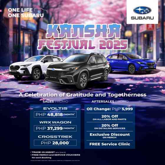 Get exclusive deals, discounts on Subaru vehicles with Kansha Festival 2025 image
