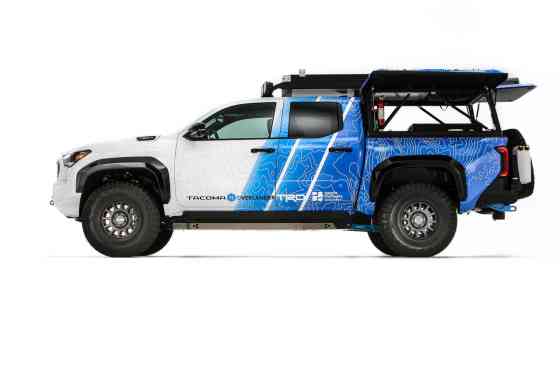 Toyota Tacoma H2 Overlander Concept can recharge EVs, filter water image