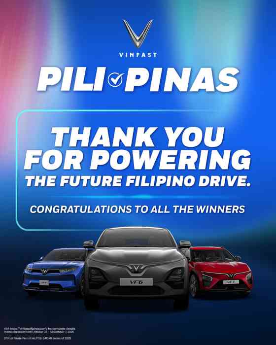 VinFast PH awards winners of EV design voting contest image