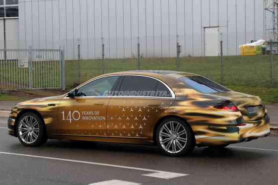 SPIED: 2026 Mercedes-Benz S-Class facelift dons gold camo livery image