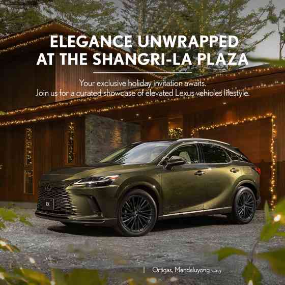 Check out the Lexus mall display at Shangri-La Mall this weekend image