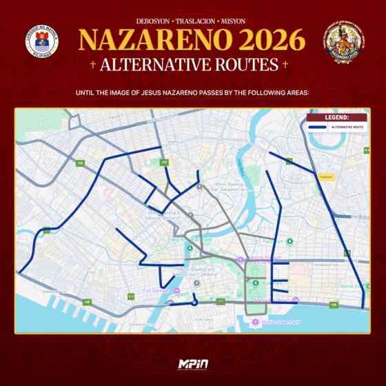 Avoid Manila this Friday, Jan. 9 due to Traslacion Procession image