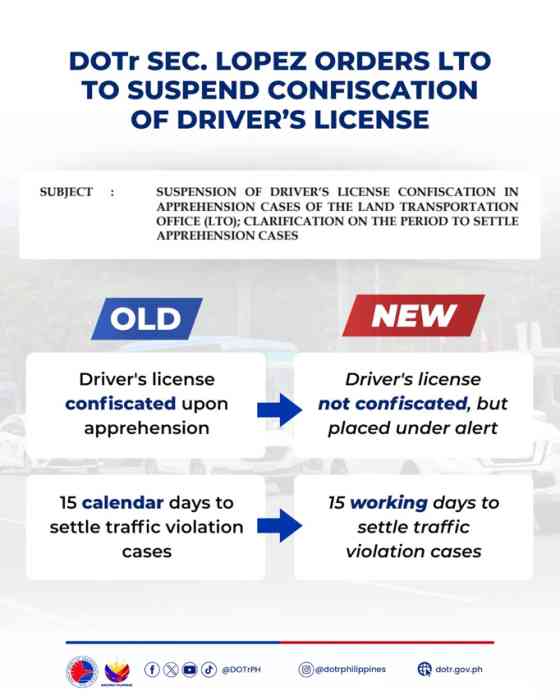 DOTr to LTO: Make it 15 working days to settle violation image