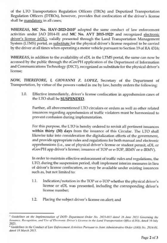 DOTr memo 2026-001 explained image