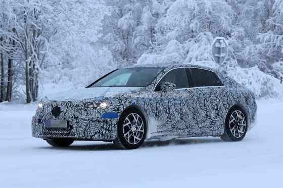 SPIED: Mercedes-Benz C-Class with EQ Technology spotted in the snow image