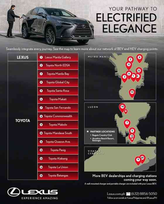 Lexus PH highlights EV charging hubs, further expansion underway image