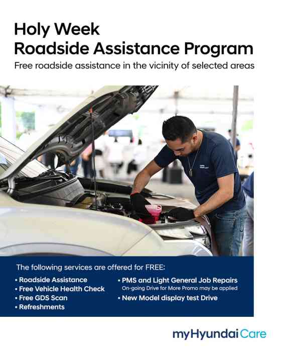 Hyundai Motor PH to deploy roadside assistance units for Holy Week image