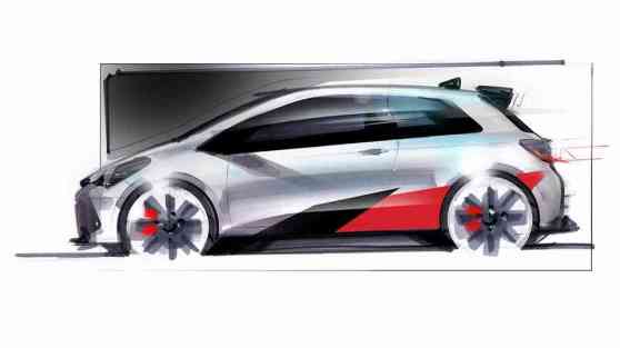 Toyota teases sketch of high performance Yaris image