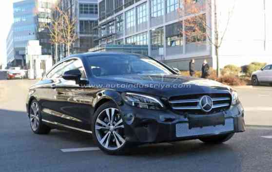 Spied: 2018 Mercedes-Benz C-Class Coupe facelift spotted testing image