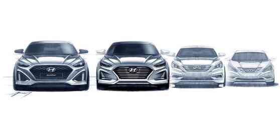 Hyundai's latest sketch previews 2018 Sonata image