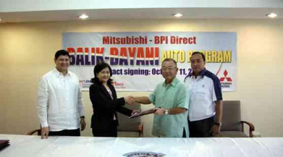 Mitsubishi Motors and BPI tie up image