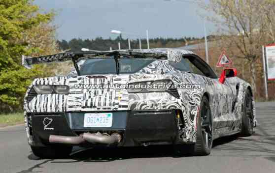 Spied: Noisy Corvette ZR1 prototype gets modified exhaust image