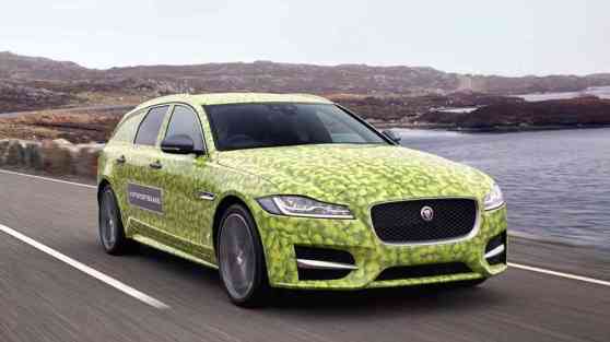 Jaguar releases new images of XF Sportbrake in tennis ball livery image