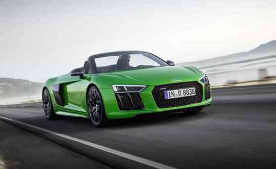 Top-down Audi R8 Spyder V10 Plus makes world debut image