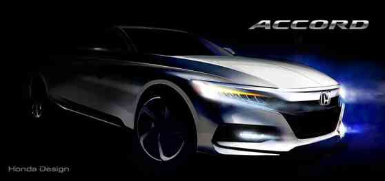 2018 Honda Accord teased in latest design sketch image