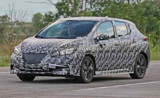 Spied: 2018 Nissan Leaf hits the road image
