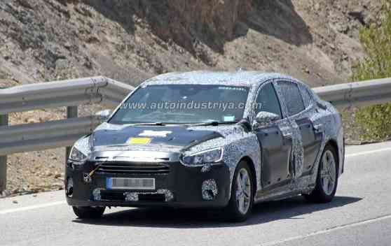 Spied: 2018 Ford Focus sedan undergoing hot weather testing image