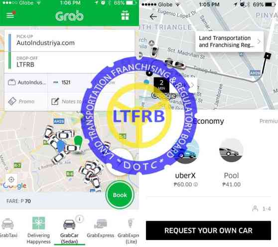 LTFRB to stand firm versus Grab, Uber image