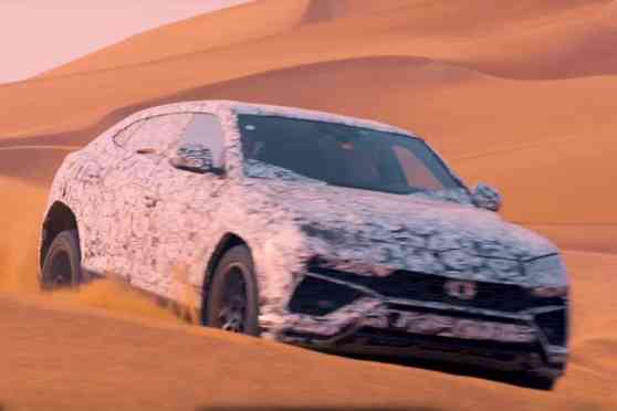 Lamborghini Urus tackles the sand dunes in latest teaser image