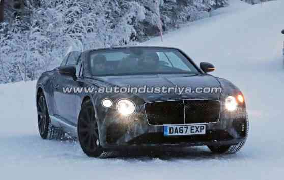Spied: Bentley Continental GTC drops top for some snow image