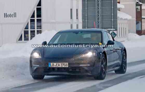 Spied: Porsche Mission E undergoes cold weather testing image