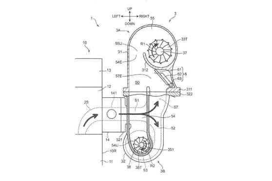 Mazda files patent for new sequential twin-turbo setup image