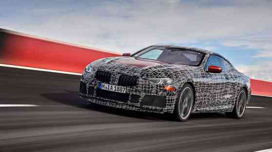 All-new BMW 8 Series prototype tears up test track image