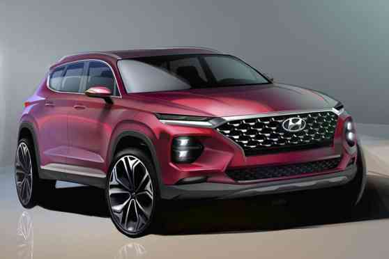 Hyundai teases sharper looking 2019 Santa Fe image