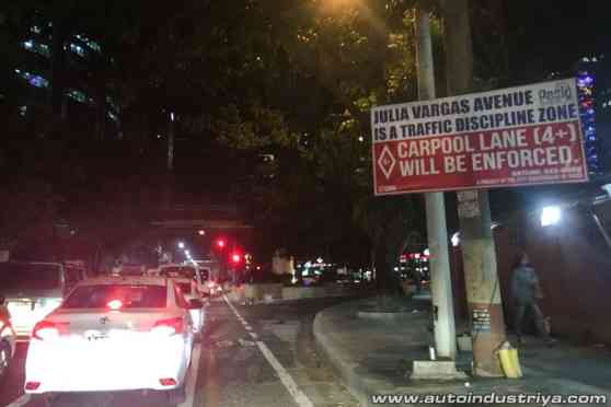 Pasig City to implement carpool lane along Julia Vargas Avenue  image