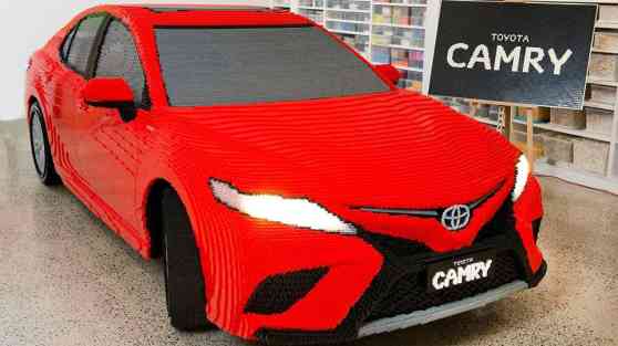 LOOK: This Toyota Camry made from LEGO is heavier than the actual car image