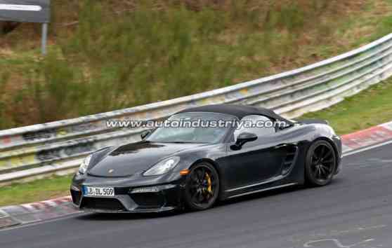 Spied: Porsche 718 Boxster Spyder gets the Nurburgring shakedown image