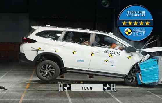 Here's how well the Toyota Rush did in an ASEAN NCAP crash test image