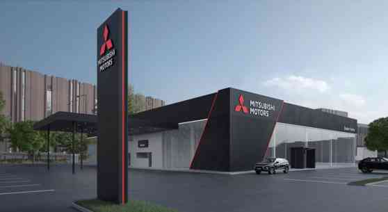 This is the new look of Mitsubishi dealers worldwide image